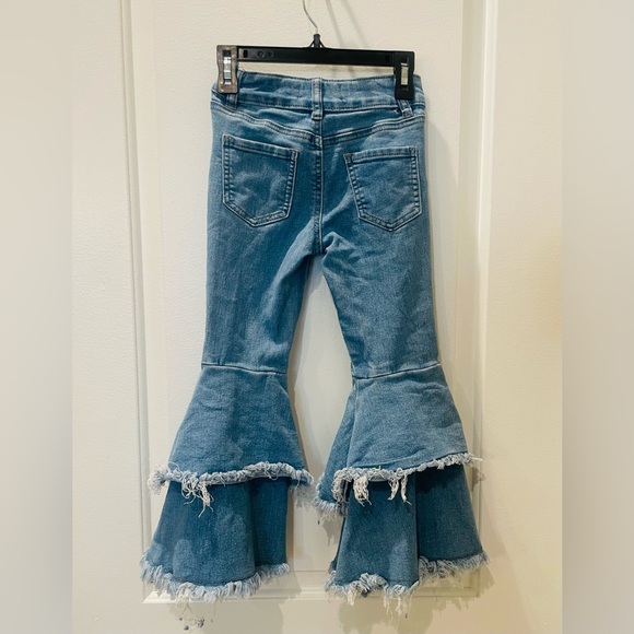 Gogo Star Kids' Double Ruffle Flare Jeans - Picture 4 of 4